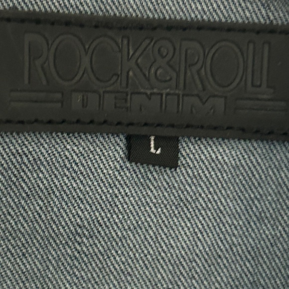 Rock & Roll Cow Girl, Lace Up Back Denim Jacket, sz L - NWOT - Picture 14 of 14